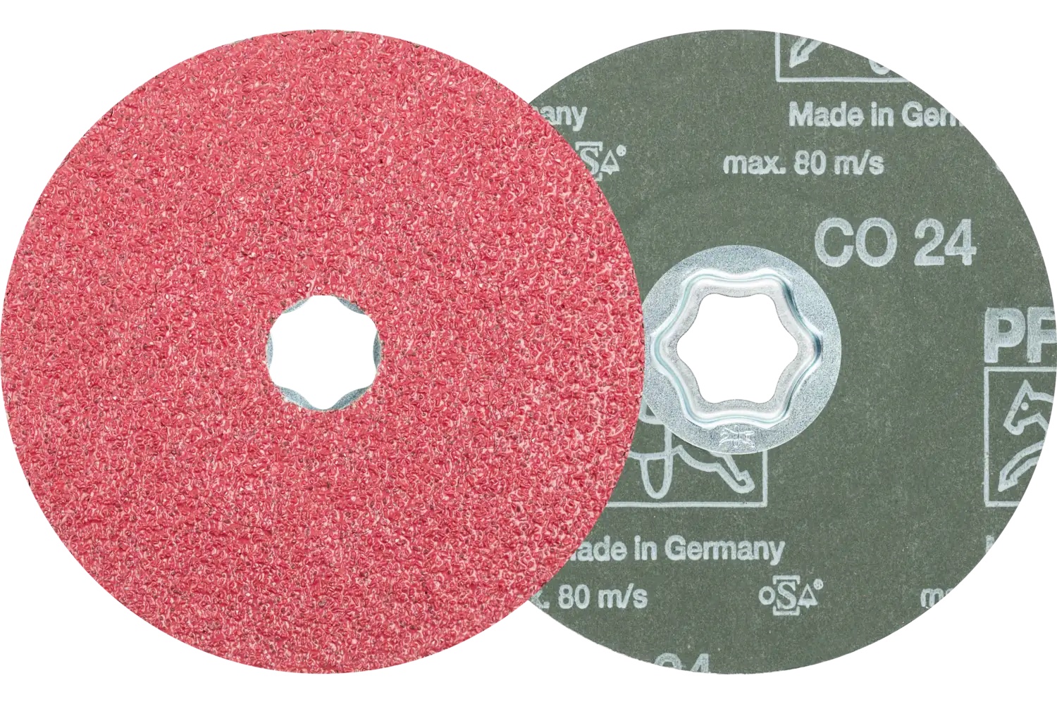 Picture of Pferd Combiclick® Fiber Disc, 5" Dia, 24 Grit, Ceramic oxide